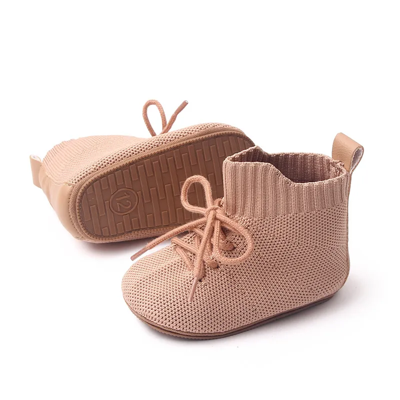 Rutschfest Outdoor-Trëppelschong fir Puppelcher a Klengkanner Cutefeet Baby Prewalker Knöchelstiefelen_voghion.com