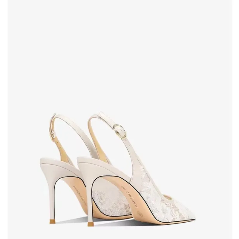 Moraima Snc Mode Spitze Stickerei Frauen High Heel Sexy Spitzschuh Sgback Sommer Sandalen Ausschnitte Dünne Fersen Schuhe_voghion.com