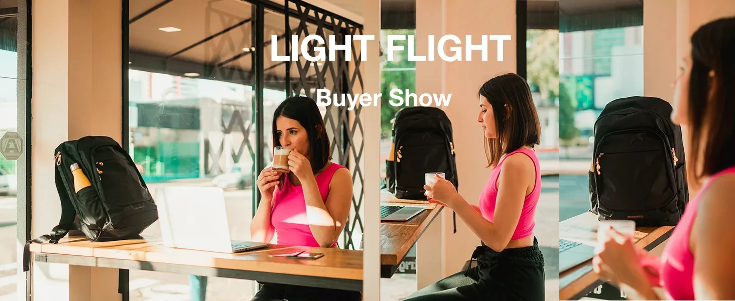 LIGHT FLIGHT Utazás nőknek 15,6 hüvelykes lopásgátló laptop hátizsák USB töltőnyílással, vízálló főiskolai könyvtáska_voghion.com