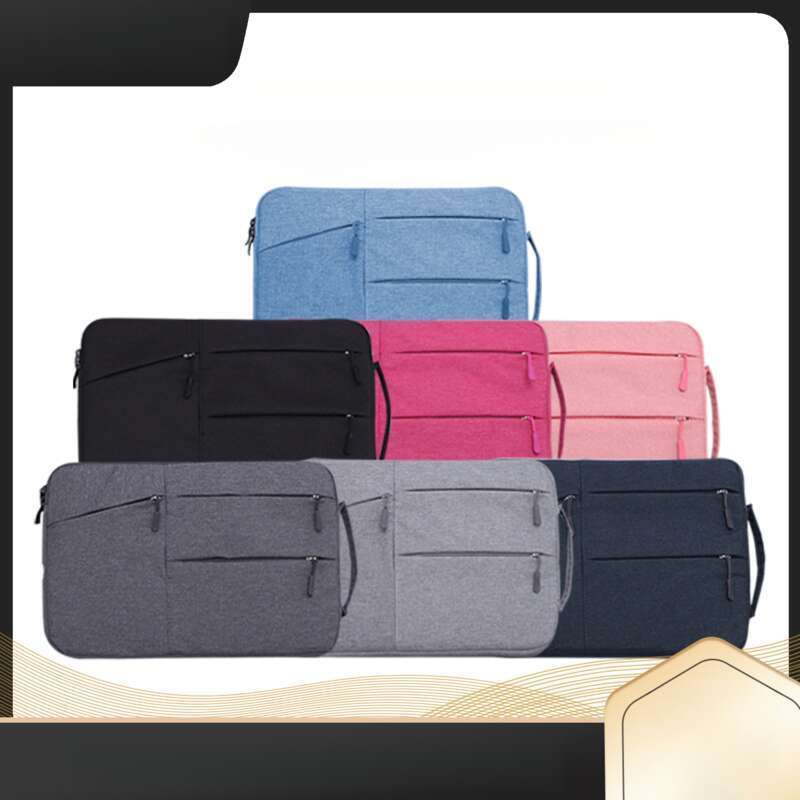 Dubbellaags dikke pluche handtas, 8-inch laptoptas voor casual gebruik_voghion.com