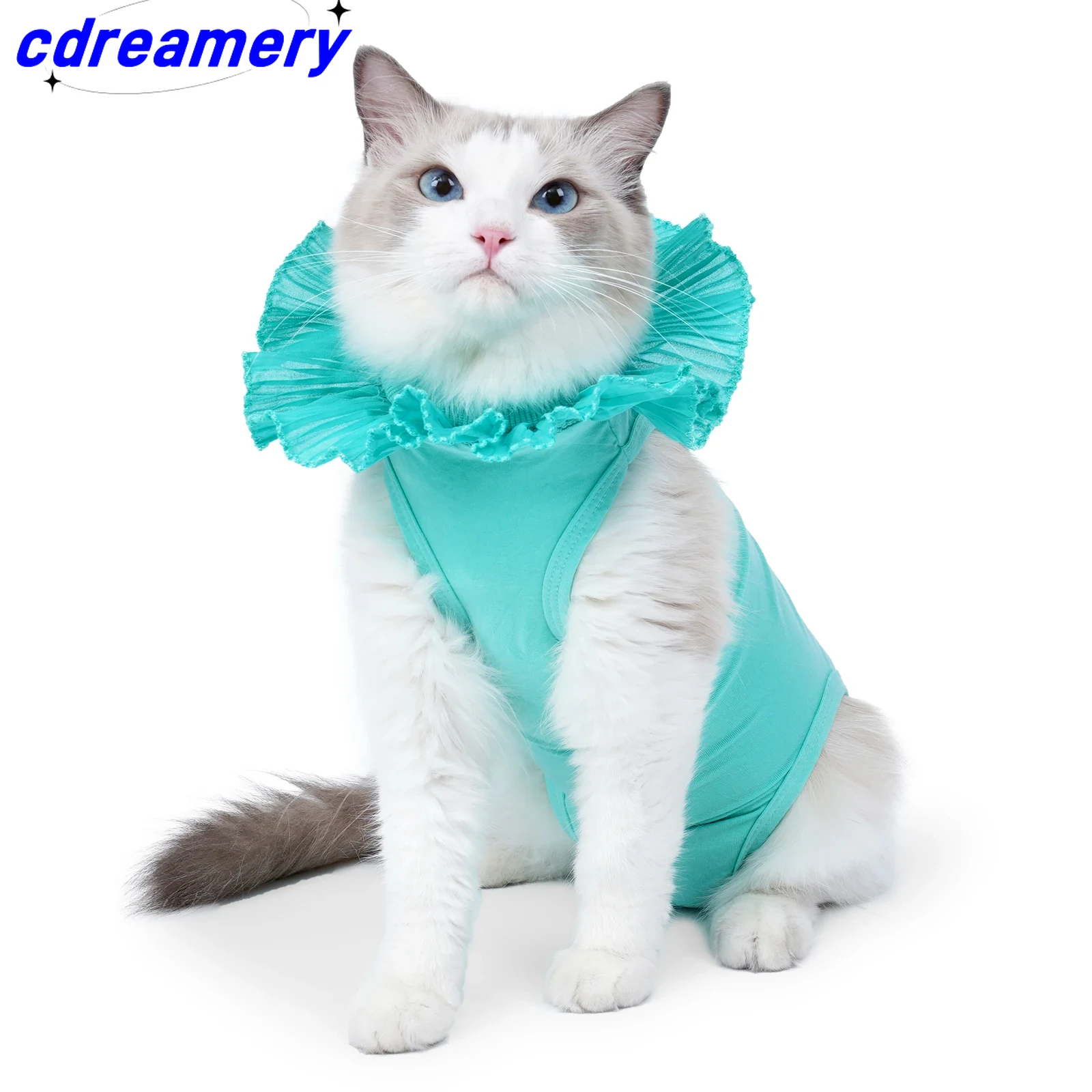 Cat Recovery Suit Sterilization Post-Operative Clothes Anti-lick Recovery Clothing After Surgery Protection Suit Cat Accessories_voghion.com