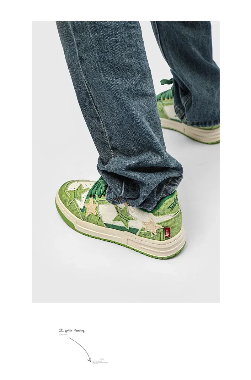 Modische Basketball-Sneakers: bequeme Casual-Sportschuhe mit weichen Sohlen_voghion.com