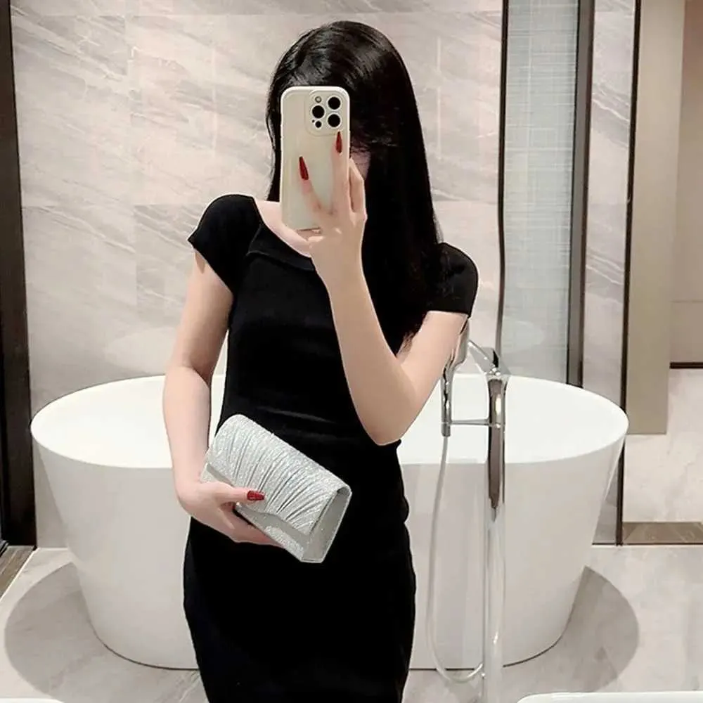 Home>Produkte>Mode für Damen>Goldene und silberne Satin-Nachttasche>Sparkg Banquet Clutch Y241019_voghion.com