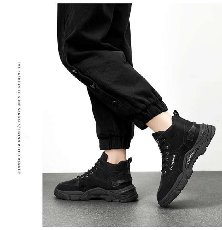 Nuovo autunno Martin Trendy Versatile, suola spessa, antiscivolo, scarpe da lavoro alte, stivali corti da uomo, scarpe antinfortunistiche_voghion.com