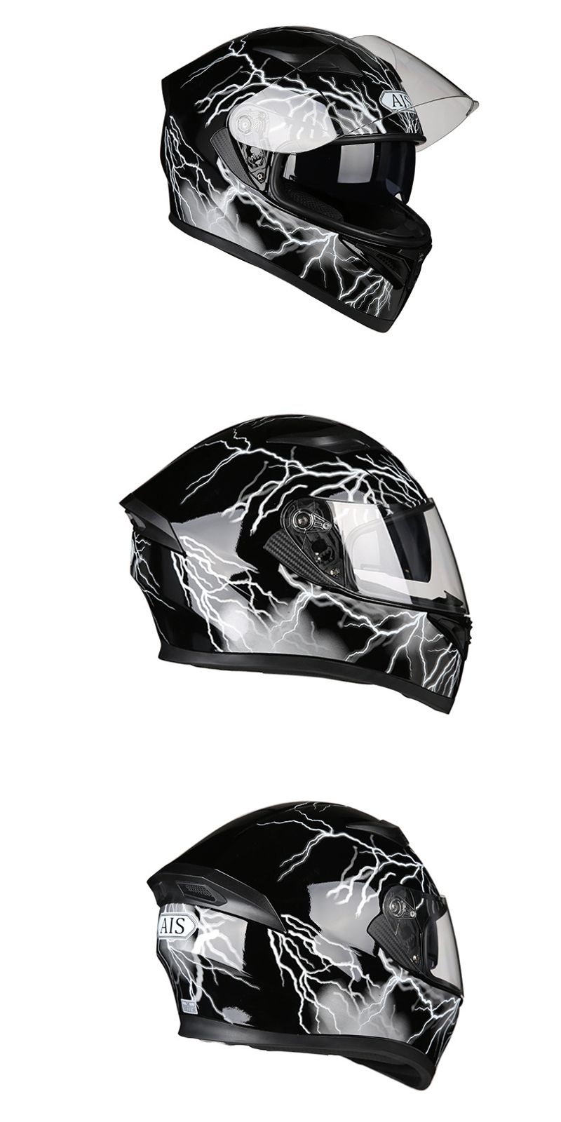 Electric Motorcycle Full Helmet Style Cool Summer Rider Scooter With Bluetooth Horns_voghion.com