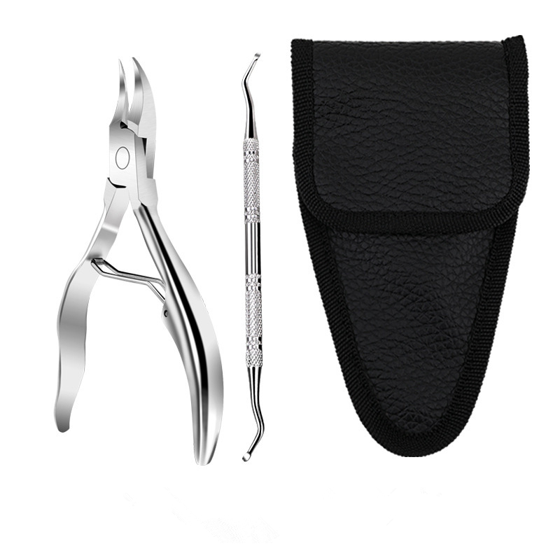 Qmake Nail Clipper lngrown Toenail Cuticle Nippers Nail File Dead skin Remove pedicure Stainless Steel Cutters Tools Nail Maincu_voghion.com