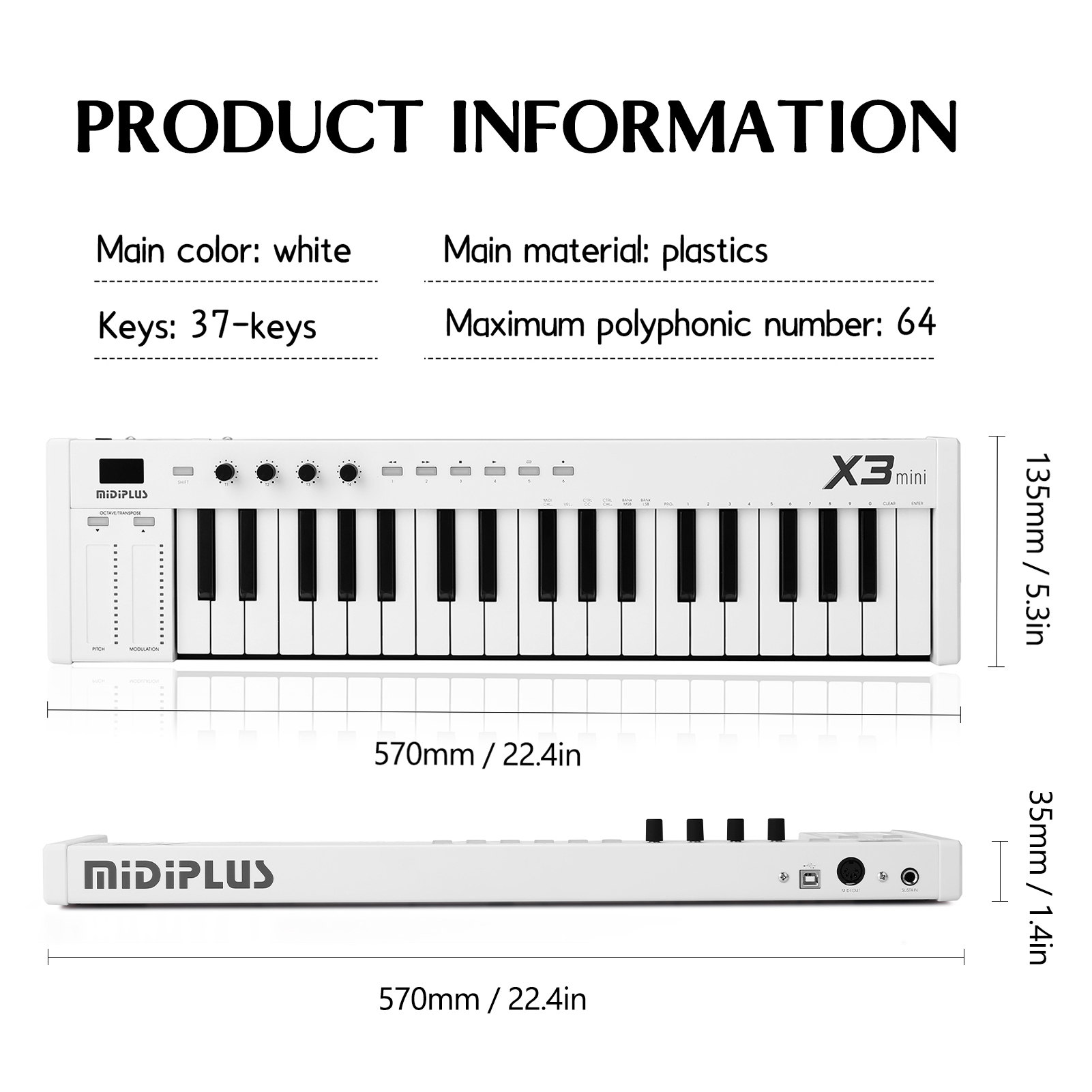 37-Keys Multi-funcation MIDI Keyboard Portable Electronic Piano Digital Orchestrations Keyboard Musical Instrument_voghion.com