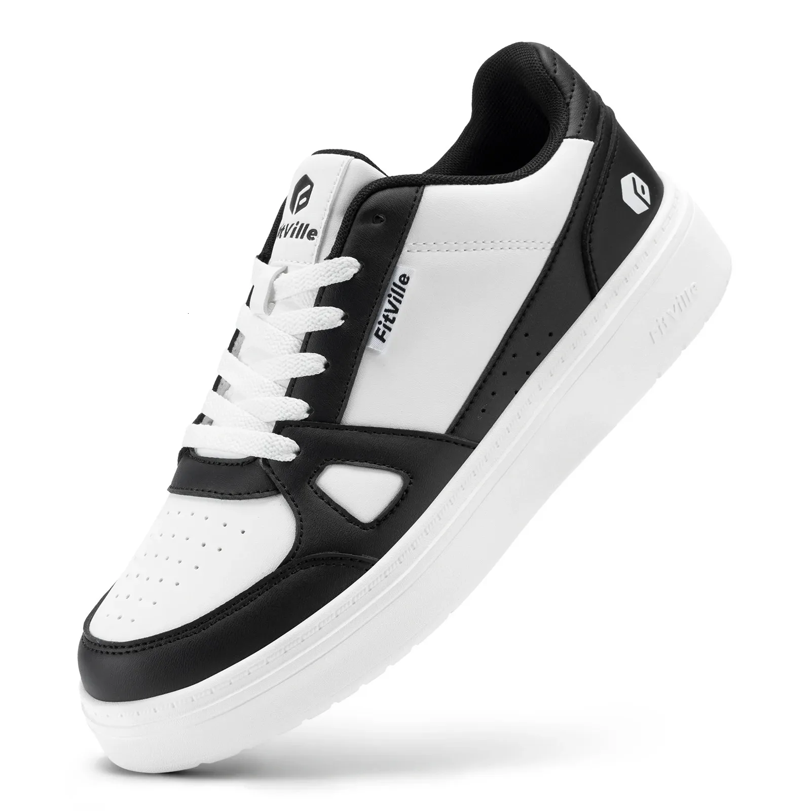 FitVille Baskets plates larges pour hommes, chaussures décontractées, légères et respirantes pour la marche, idéales pour les pieds gonflés, idéales pour la gym au quotidien._voghion.com