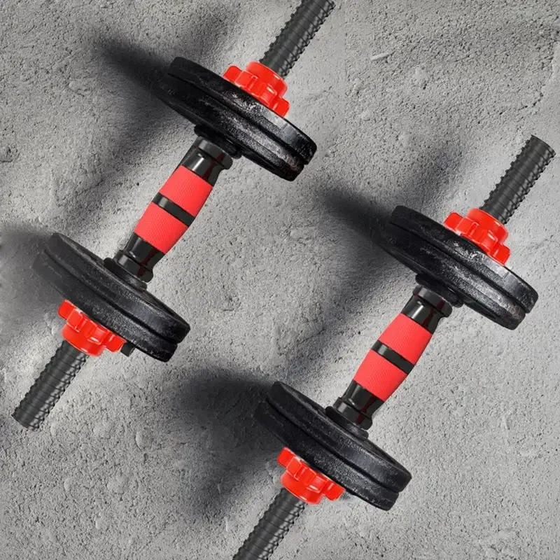 2pcs Umbbell Durable Prime Barbell Handle Dumbbell Bars for Workout Gym Weightlifting Training_voghion.com
