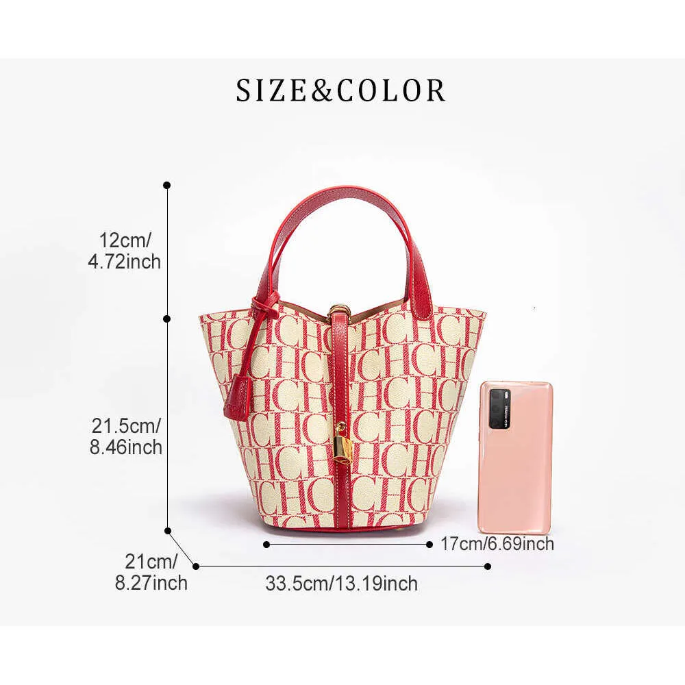 Geantă de mână CHCH nouă, imprimată cu litere, geantă crossbody la modă, geantă tip coș_voghion.com