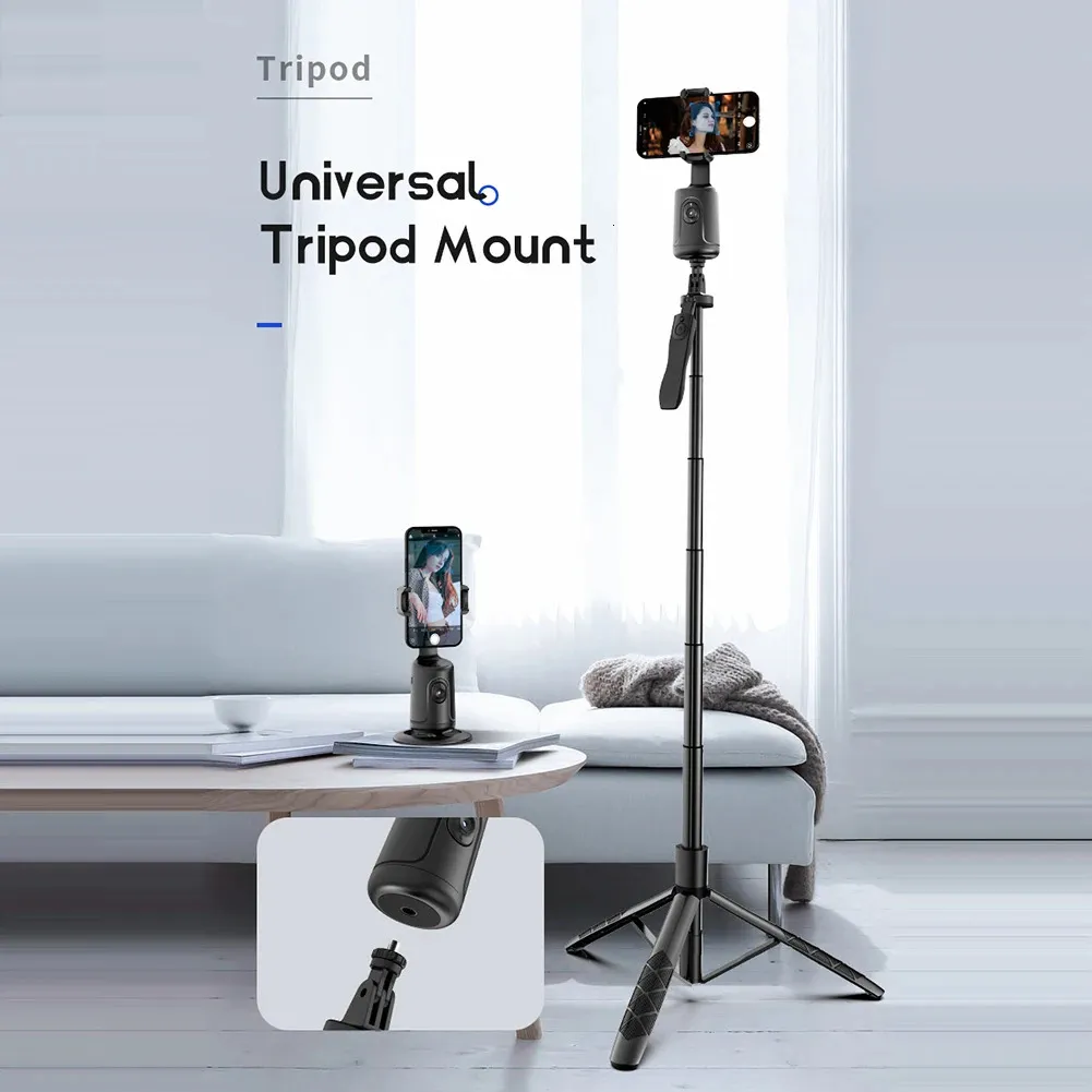360° rotation intelligent følg gimbal stabilisator AI kameragenkendelse krop ansigtssporing til live fotografoptagelse_voghion.com