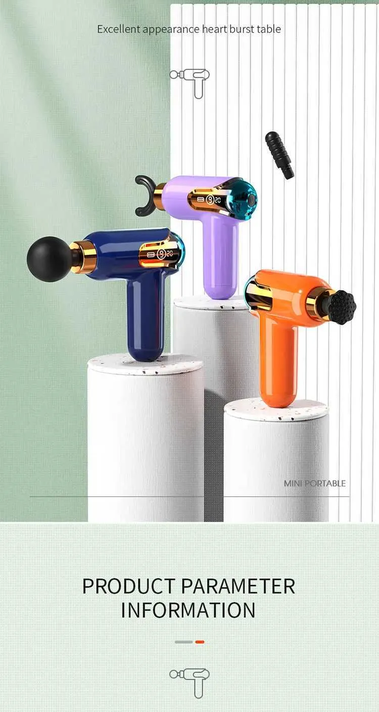 Compact massagepistool - Draagbare spierverlichting_voghion.com