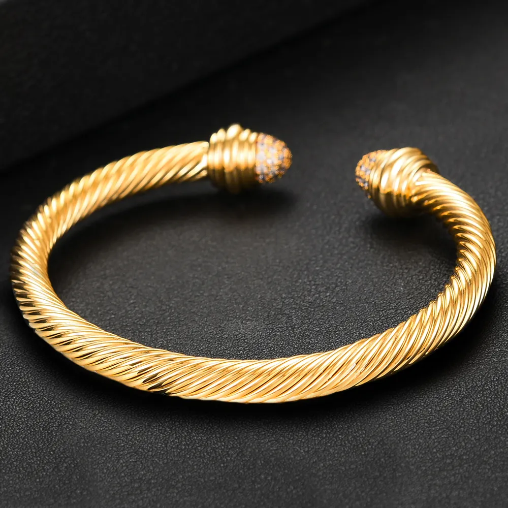 DAVID Designer Jewelry Mans DY Bangle GODKI Trendy Empilhável Cuff Para Mulheres Pulseira Completa Cubic Zircon Cristal_voghion.com