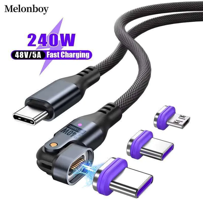 Creative Mobile Phone Accessories Durable Magnetic 3-in-1 Convenient Charger 240 Wc Cable Fast Charging Micro_voghion.com