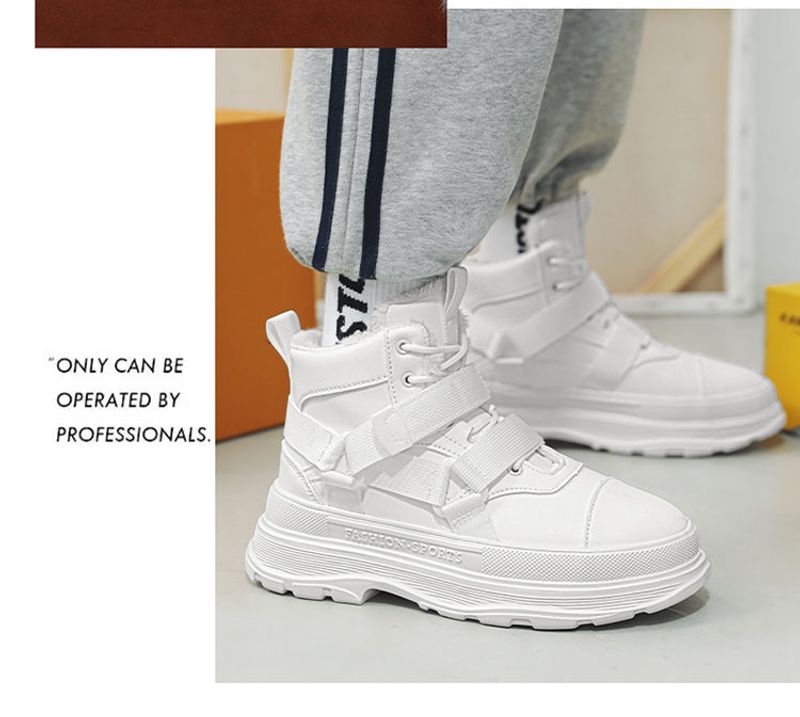 【 Niedriger Preis im Internet 】 Schuhe Herren Winter Neue Outdoor-Sport Tragen beständig Hoher Schnitt Schnee mit Samt_voghion.com
