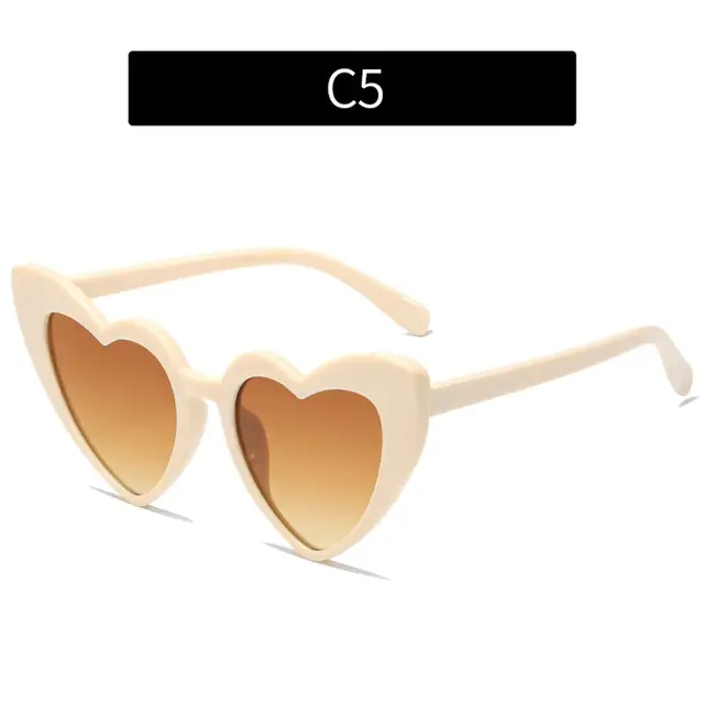 Nieuwe aankomsten Dames Love Heart Retro Grote Frame Vrouwen Zonnebrillen UV400 Bescherming Zomerzonnebrillen Brillen Anti Blauw Licht Brillen_voghion.com