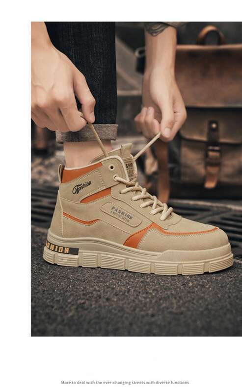 Herbst Neue atmungsaktive High Top Martin Stiefel Herren Britische rutschfeste Arbeitskleidung Casual Arbeitsschutzschuhe Herren_voghion.com