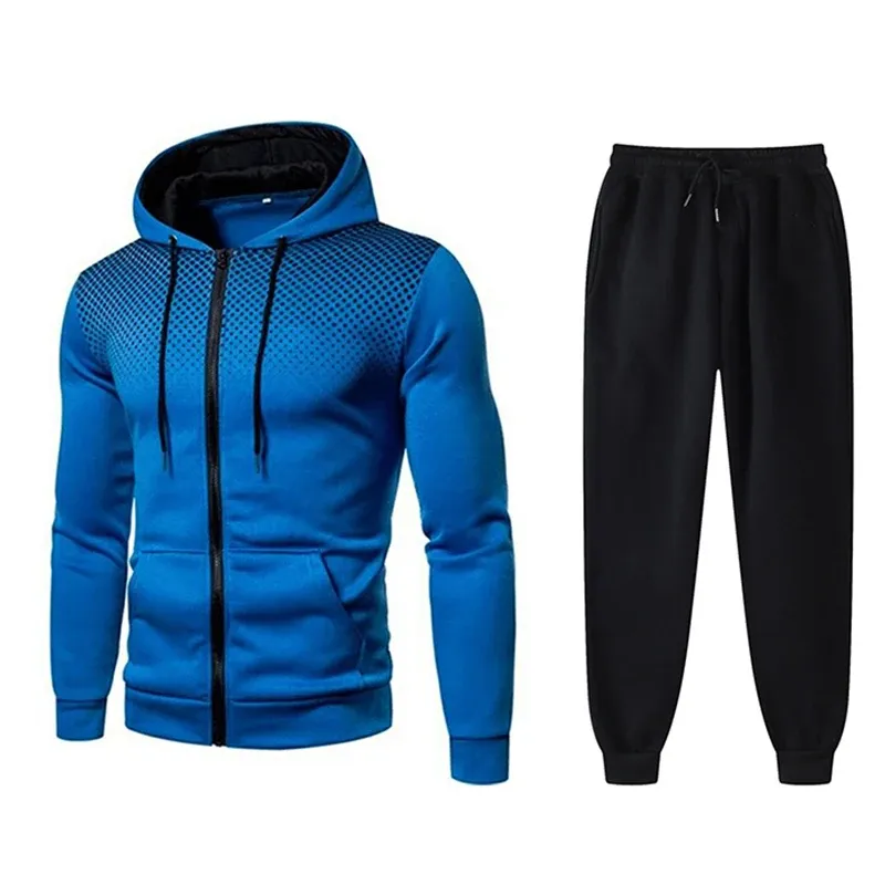 Herren Trainingsanzug Mit Hoodie Und Jogger Für Sport Freizeit_voghion.com