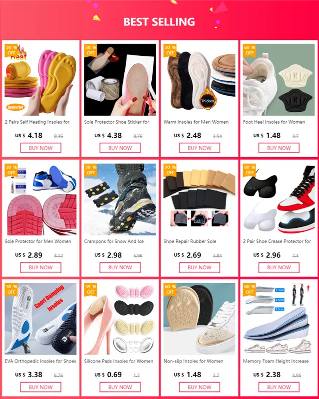 Height Increase for Men Women Elevator Shoes Cushion Unisex Sneakers Heel Lifting Insert Heighten Half Insoles 375cm_voghion.com