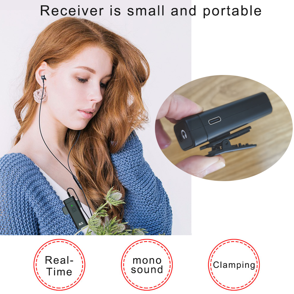 UHF trådløst in-ear monitorsystem professionelt digitalt lydtrin broadcast lydkort udendørs sender/modtager_voghion.com