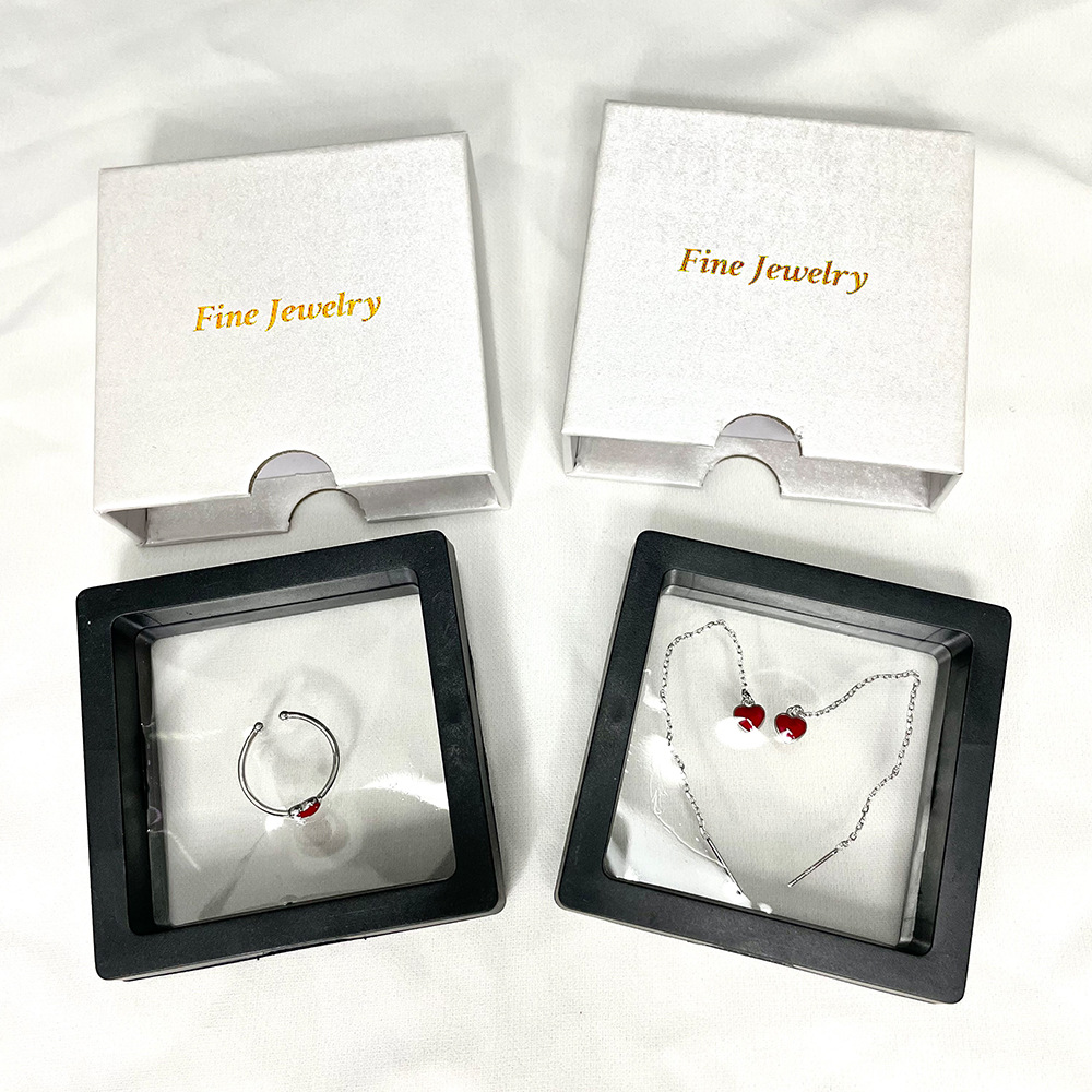 Wanying Elastic Transparent Film Suspension Display Jewelry High end Packaging Gift Box_voghion.com