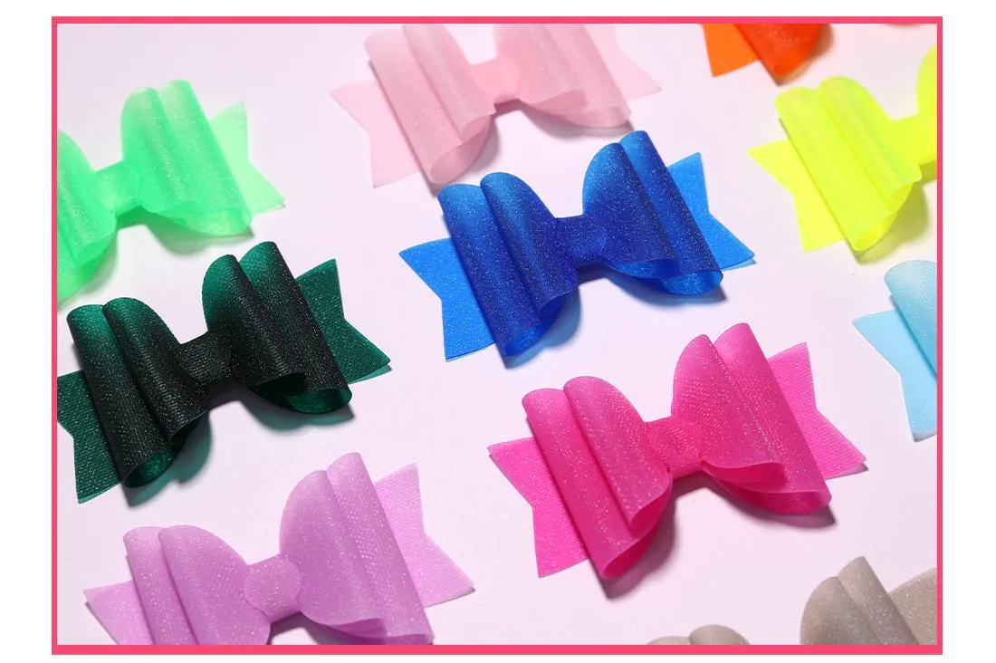 Épingles à cheveux en gelée, 3.5 pouces, 15 pièces/lot, pinces à cheveux, fête de danse, nœuds en Pvc imperméables, pinces à cheveux de princesse, accessoires pour cheveux_voghion.com