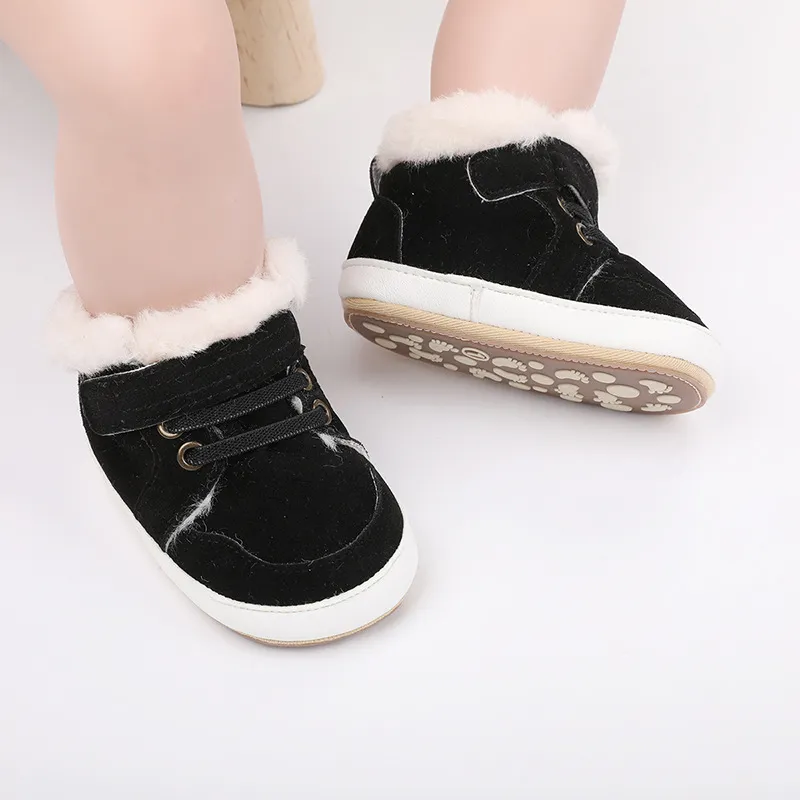 Winter Infant Boots Warm Plush First Walker Shoes For Newborns_voghion.com