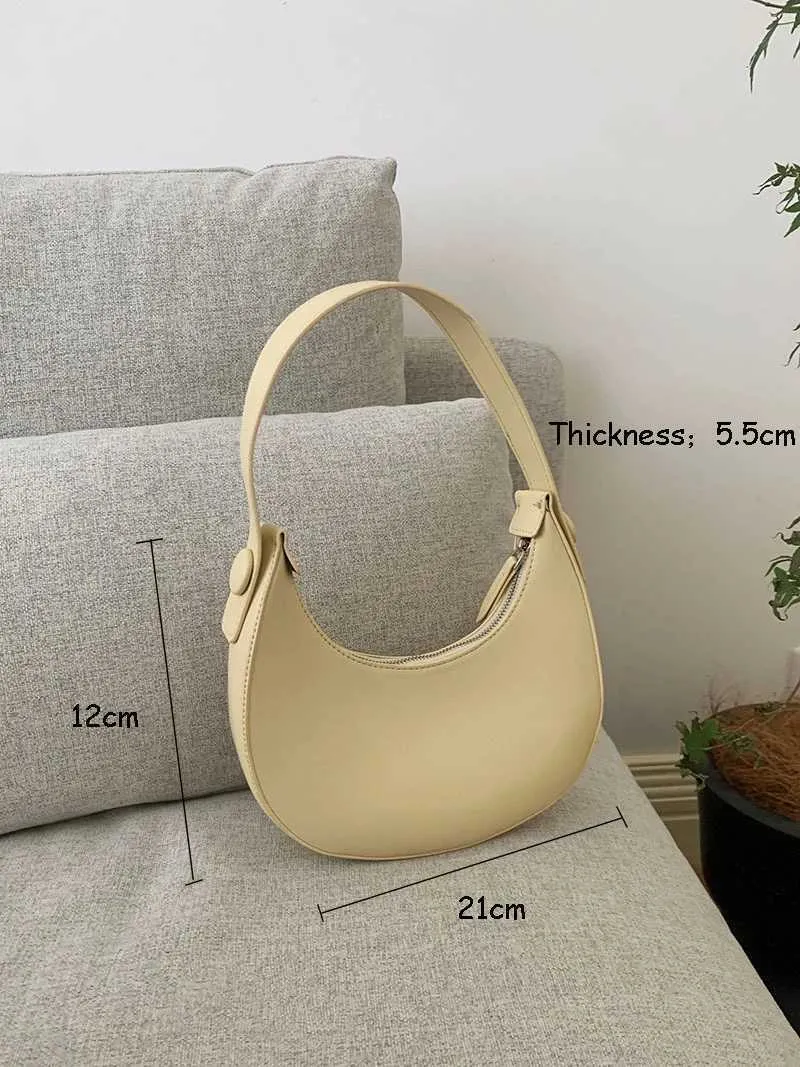 Elegant Women's Shoulder Bag And Handbag In Solid Pu Leather_voghion.com