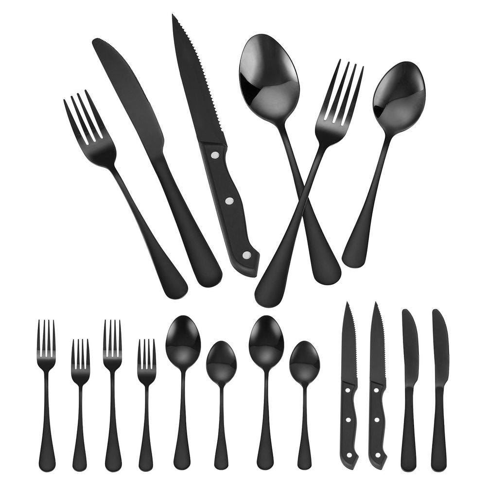 48-Piece Silverware Set Stainless Steel Cutlery Flatware Utensil Kitchen For 8_voghion.com