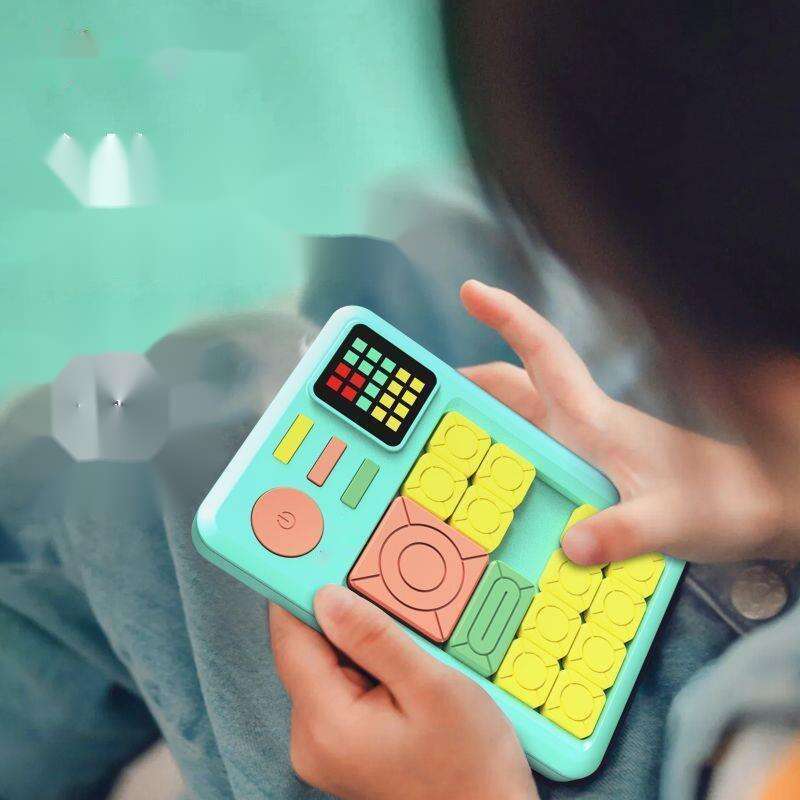 Xiaobawang Magnetic Sliding Puzzle Electronic Grade Game Machine Thinking Ability Training Children's Gift_voghion.com