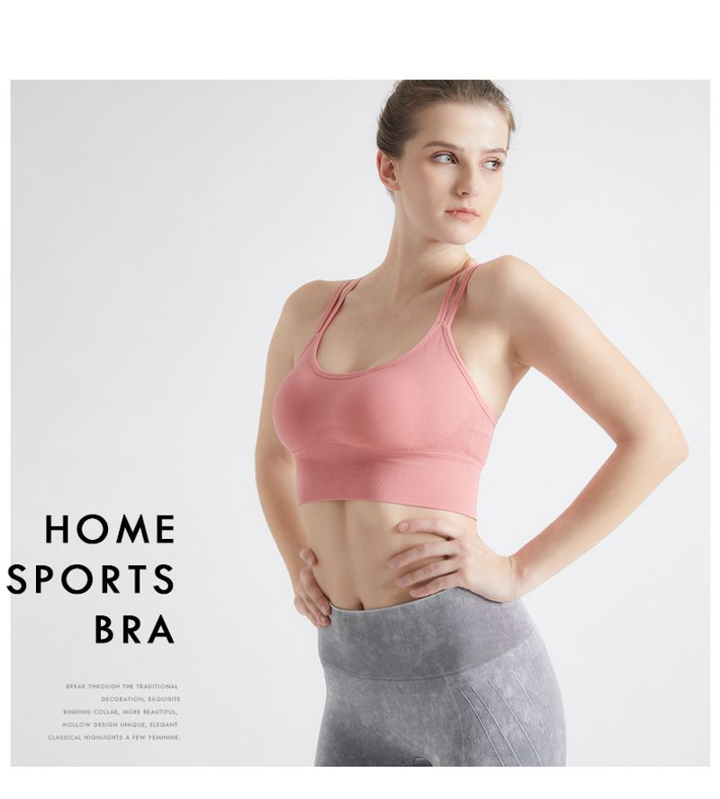 Het dragen van een alles-in-één sport voor vrouwen, Xia Meibei, Yoga, Fiess, BH, Hardlopen, Cross schokabsorberend, Gebundeld_voghion.com