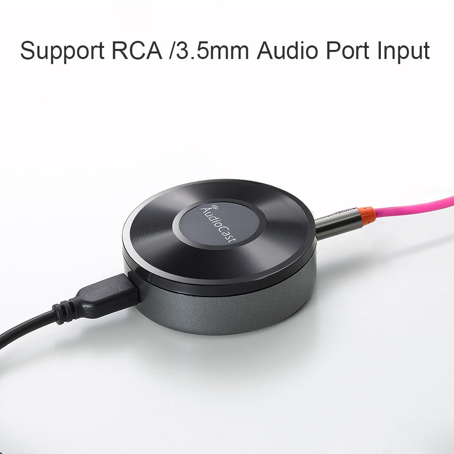 Kabelloser WLAN-Musik-Audio-Streamer-Empfänger Audiocast ieast play M5 DLNA für Airplay-Audio-Musikadapter Multiroom-Streams_voghion.com