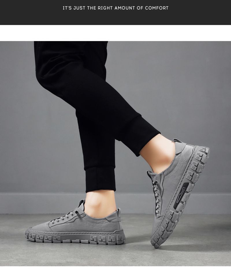 Scarpe da tennis da uomo con plateau vulcanizzate, alla moda, casual, traspiranti, per esterni_voghion.com