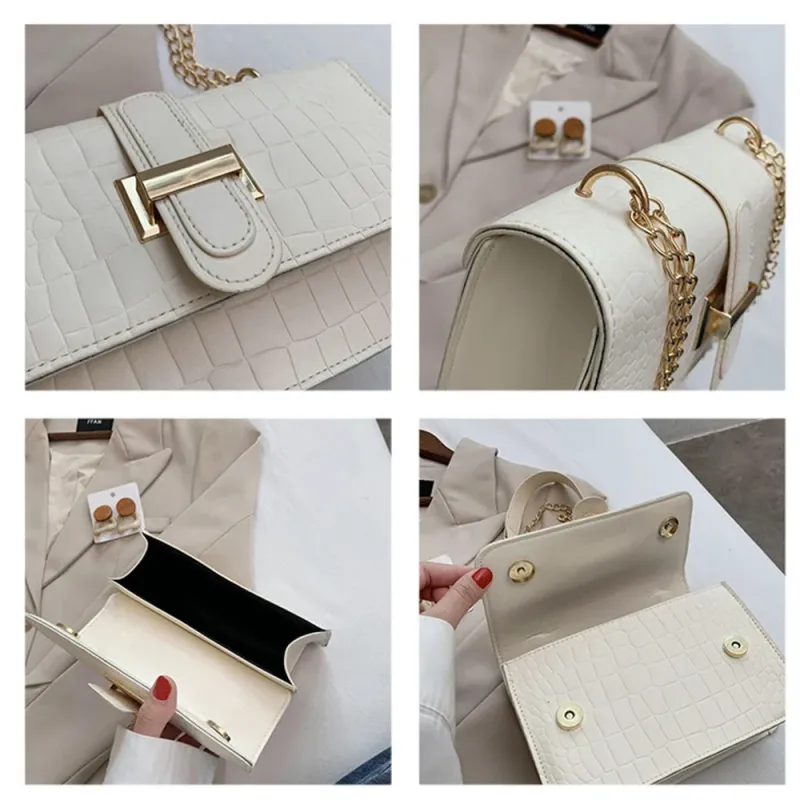 Quadratische Schulter für Frauen 2023 Crossbody Weibliche Kette elegante Designer Marke Puse og Taschen_voghion.com
