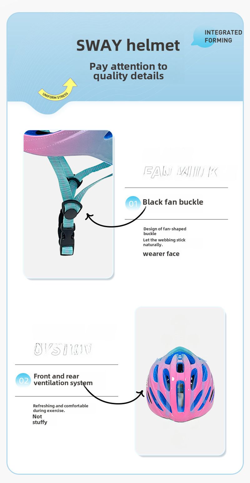 Bicicletta uomo e donna generale professionale equitazione skateboard bambini montagna strada all'aperto casco di sicurezza_voghion.com