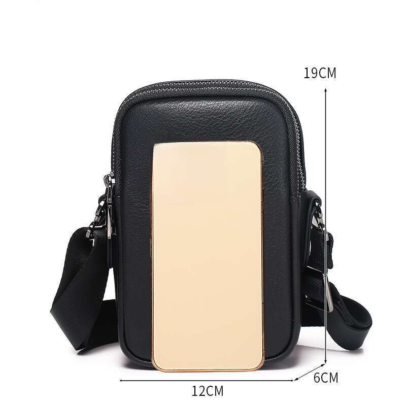 Piccola borsa a tracolla da uomo borsello a spalla versatile_voghion.com