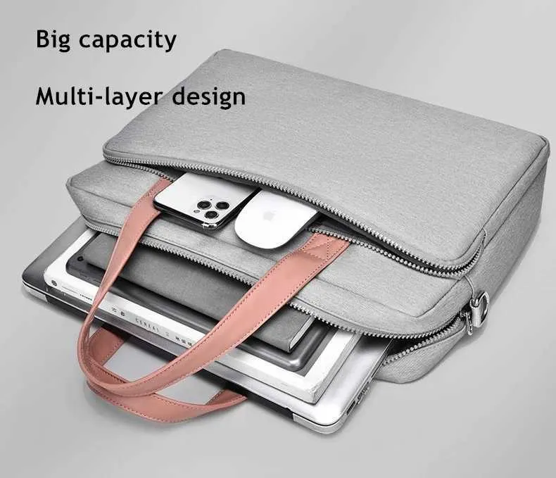 Stoßfeste Messenger-Laptoptasche 141516 Zoll Handtasche Aktentasche Mann Dame Schultertasche für Buch Notebook Tablet PC Ba241101_voghion.com