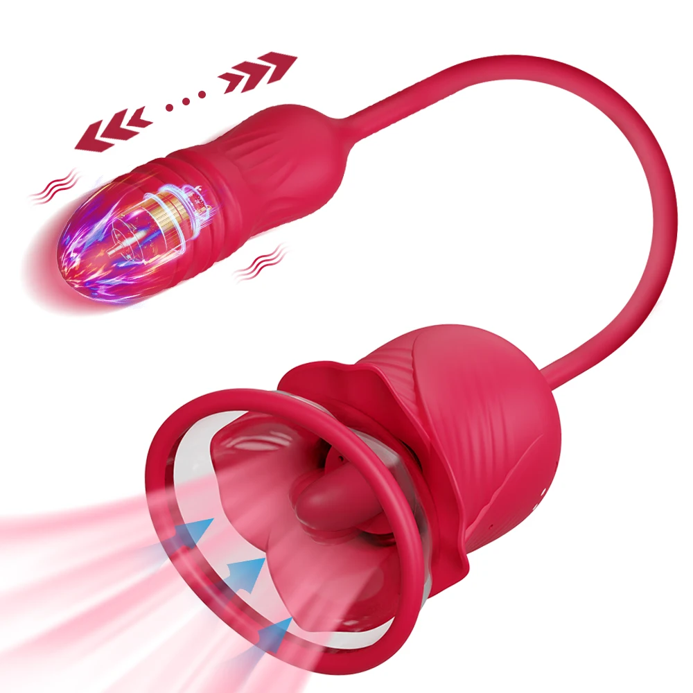 Rosenförmiger Saugvibrator Zur Klitoralen Stimulation Für Damen_voghion.com