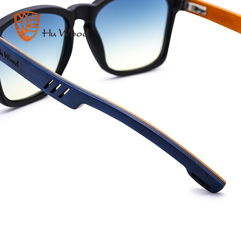 HU WOOD Brand Design Sunglasses for Men Handmade Zebra Wood Sun Glasses Polarized Lenses Driving Protection UV400 GR8011_voghion.com