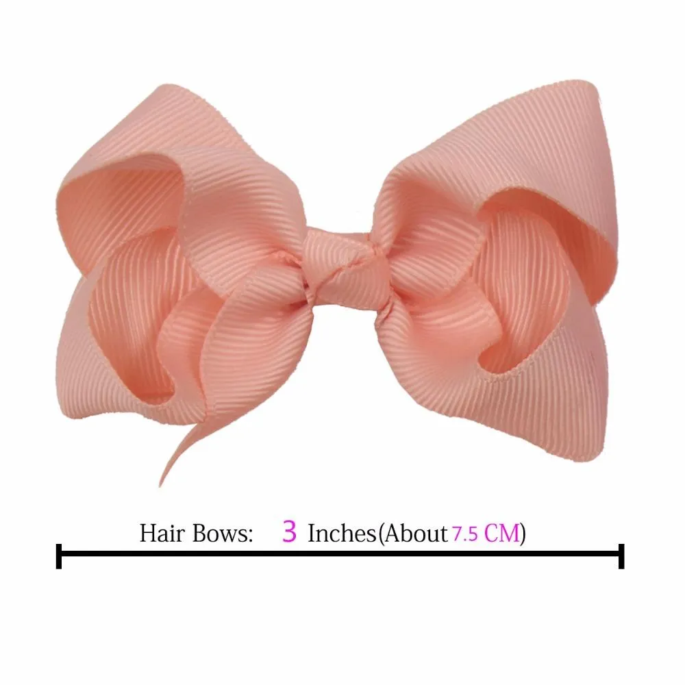 40 stücke 3 Zoll Baby Mädchen Feste Band Bögen Krokodilklemmen für Kleinkinder Kinder Kinder Mode Haar-accessoires Freier Tropfen-verschiffen_voghion.com