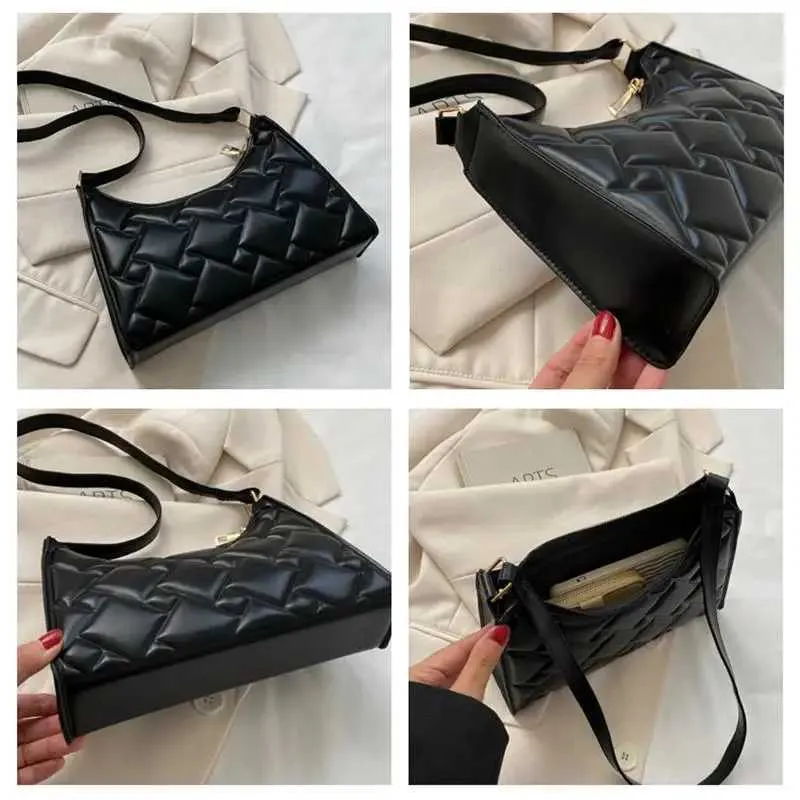 Crescent Shoulder Bag Retro Leather Handbag For Women High End_voghion.com