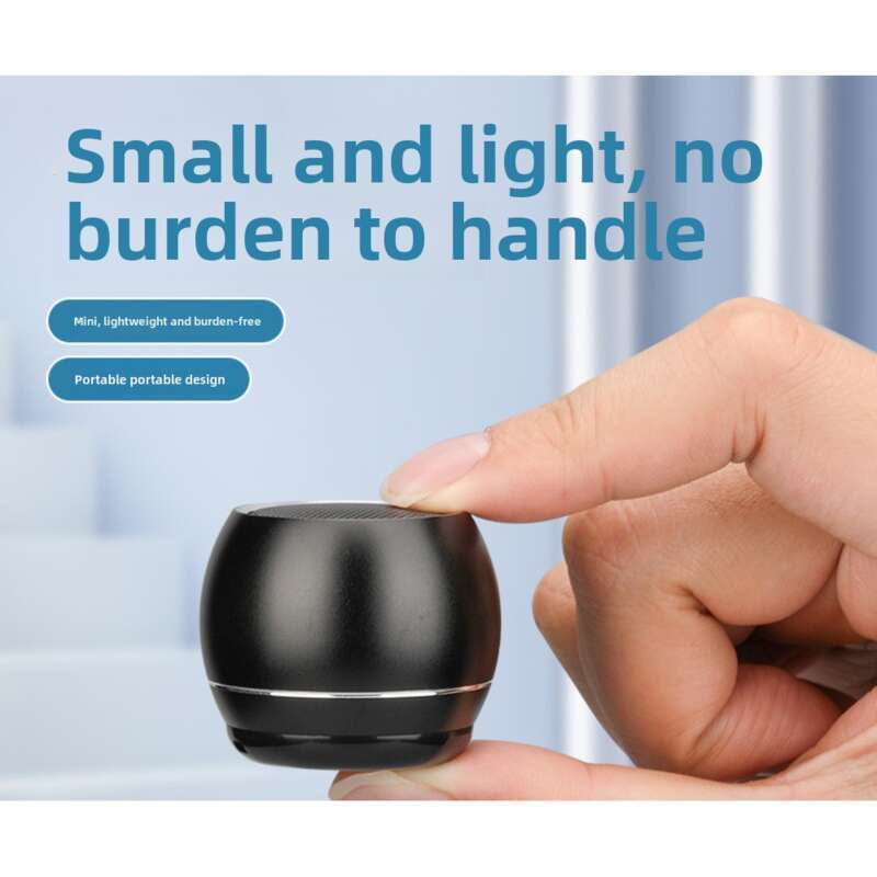 Mini subfalante de metal, alto-falante Bluetooth portátil criativo para áreas externas_voghion.com