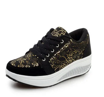 Comfortable Women's Rocking Running Shoes Breathable Round Toe_voghion.com