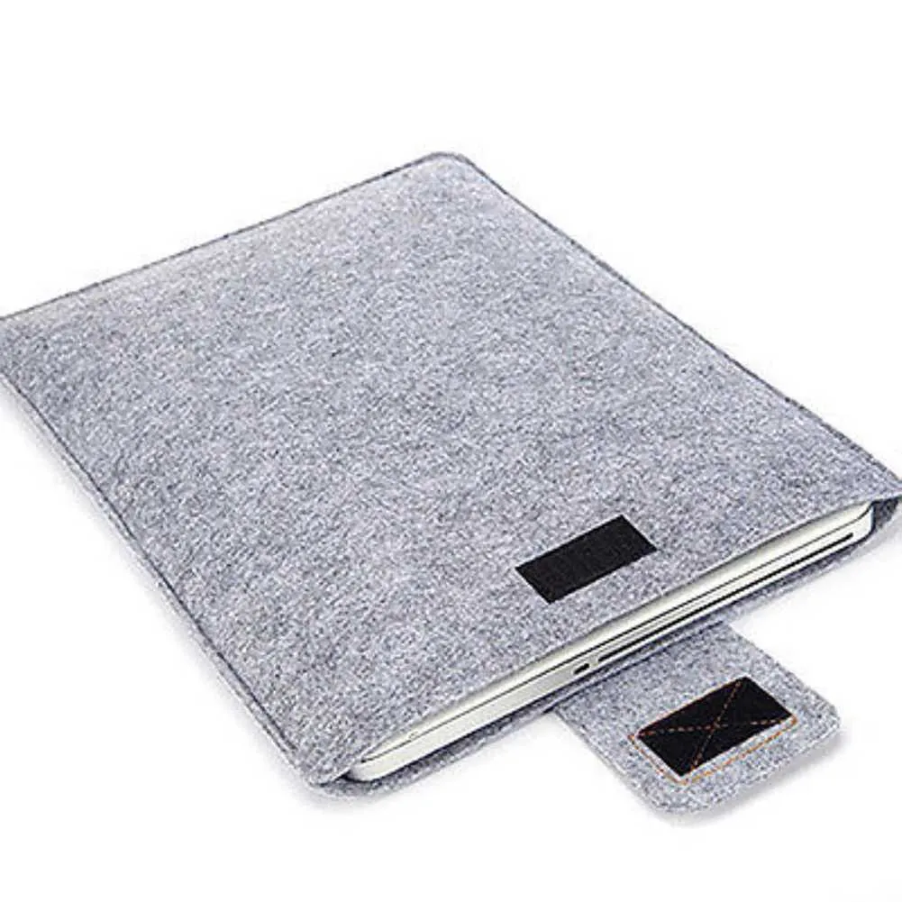 13Inch 15inch Felt Sleeve Slim Case Cover Bag for Books Air Pro Solid Color Tablet Storage Ba241101_voghion.com