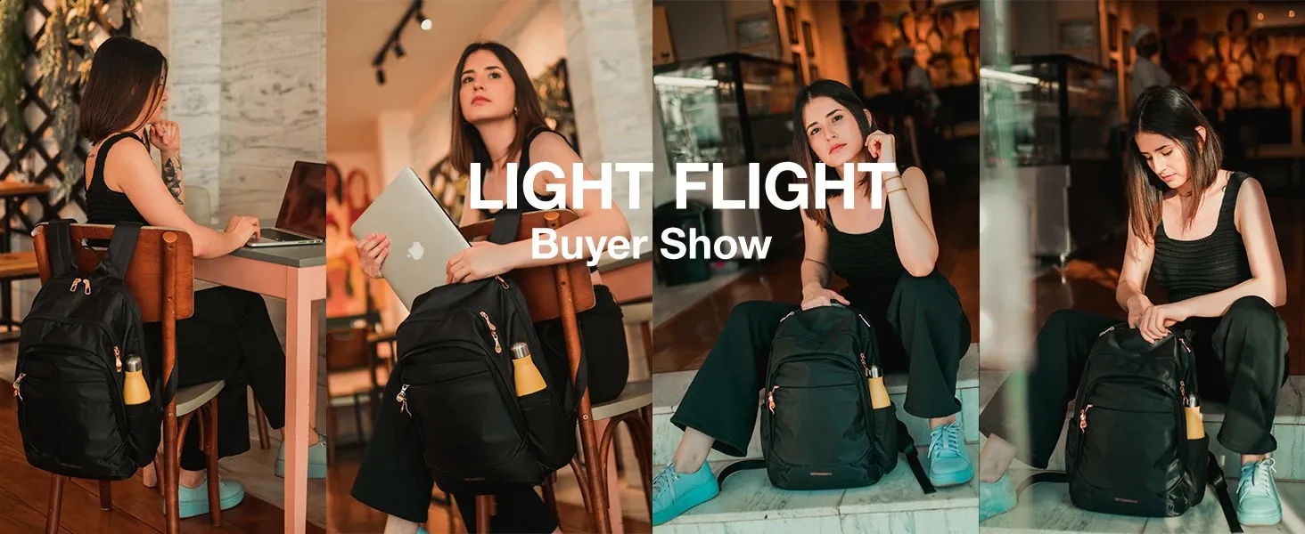 LIGHT FLIGHT Utazás nőknek 15,6 hüvelykes lopásgátló laptop hátizsák USB töltőnyílással, vízálló főiskolai könyvtáska_voghion.com