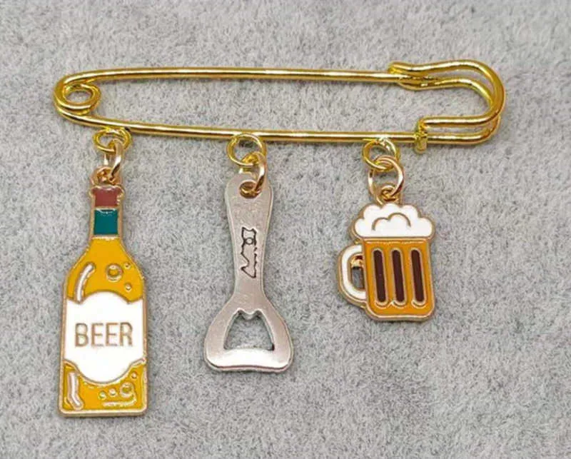 Bier Serie Emaille Brosche Pin Für Damen Und Herren Party Geschenk_voghion.com