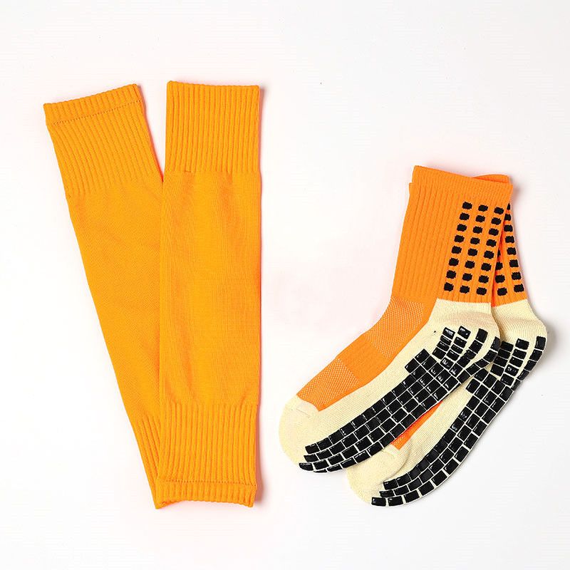 Unisex Football ispessito tubo centrale antiscivolo adesivo protezione gamba calcio grip soc set_voghion.com