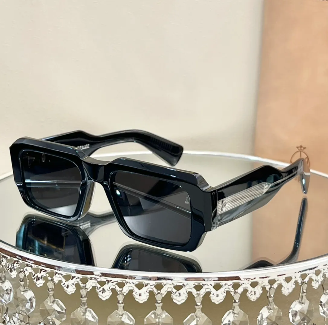 Lunettes de soleil de qualité supérieure Jacques Retro Vintage Cadre rectangulaire en acétate pour hommes Conduite Designer Marie Femmes Mage_voghion.com