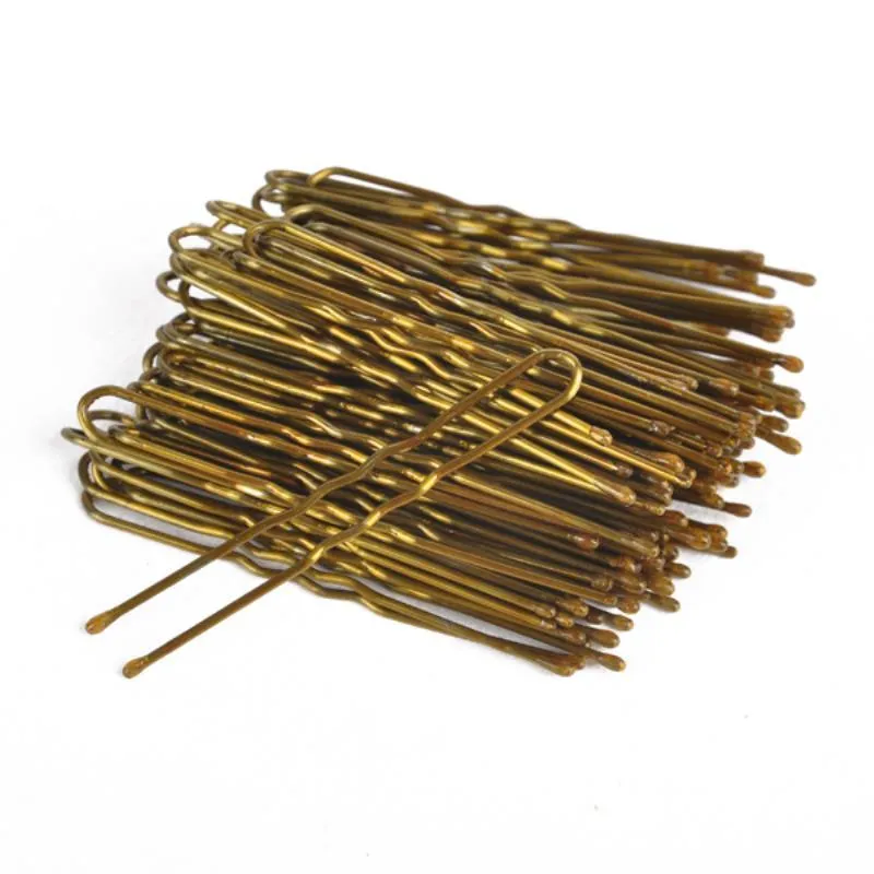 300pcs/lot/box Wavy U Shape Clip Pins Clips Styling Accessories Braided Hair Tools For Women Gold S M L_voghion.com