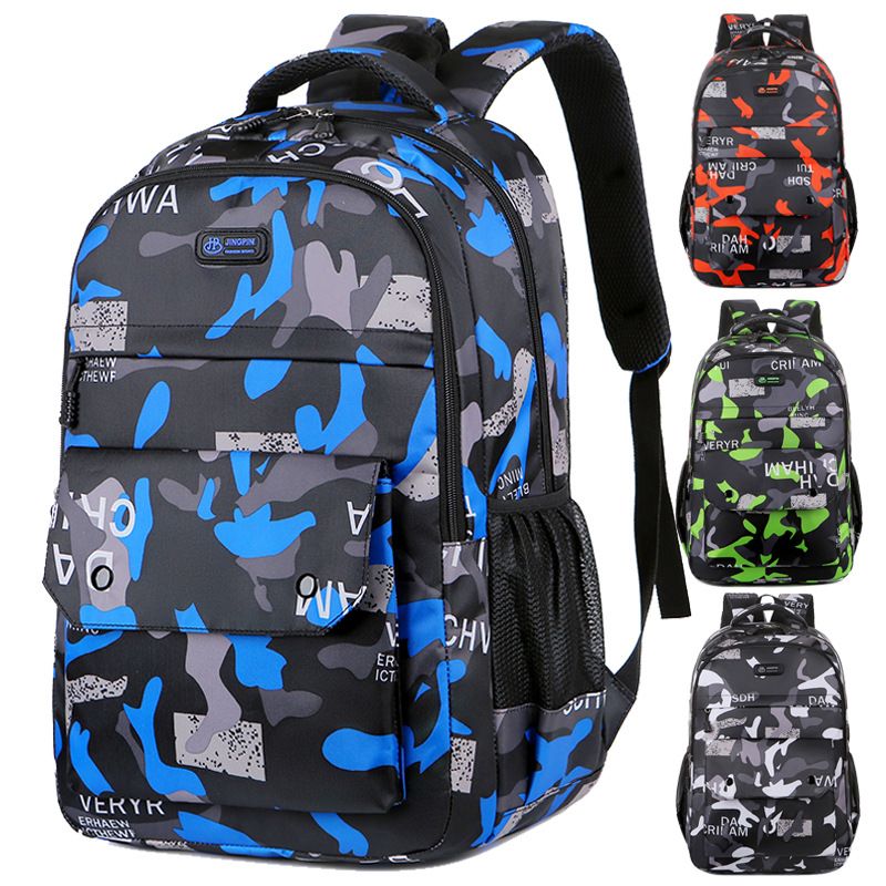 New men's women's travel, business and leisure Oxford camouflage student backpack, large capacity backpack_voghion.com